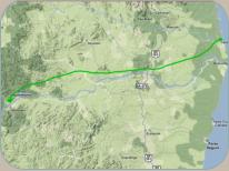 Route nach Canavieras ca. 310 Km